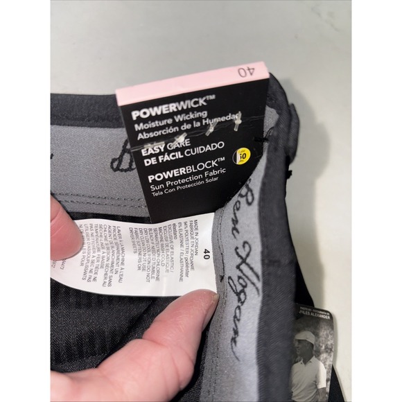 Ben Hogan Performance Men's Golf Shorts Size 40W Caviar Black 10" Inseam NWT - Picture 4 of 5